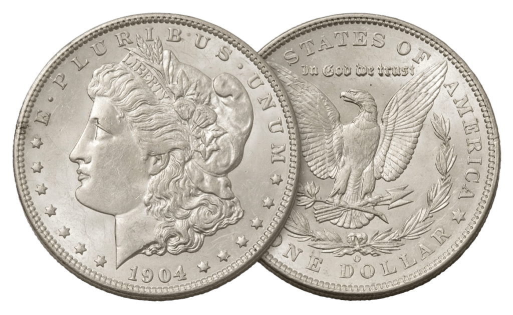 coin dealer with morgan silver dollars