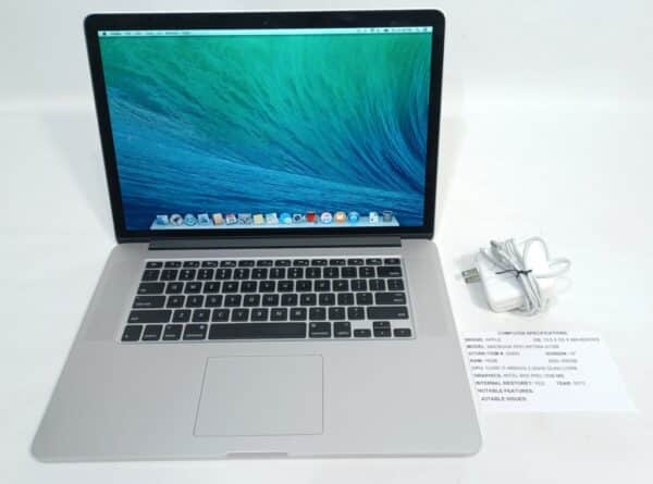 Apple MacBook Pro Retina 15″ (2015, A1398, MJLQ2LL/A, 512GB SSD, 16GB) Laptops