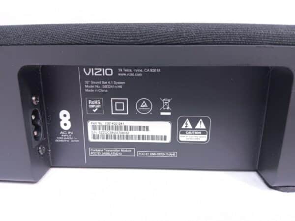 Vizio SB3241n-H6 32″ Dolby 4.1 Channel Wireless Soundbar System Speakers