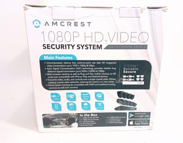Amcrest ProHD AMD1080M 8 Channel Security System Security Cameras